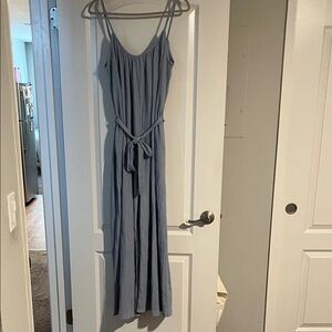 Elegant Blue H&M Spaghetti Strap Jumpsuit
